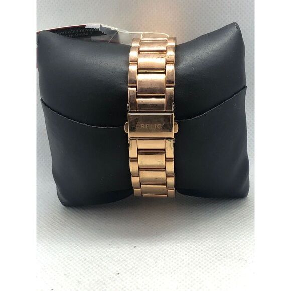 Relic ZR12178 Women's Gold Stainless Steel Analog Dial Quartz Wrist Watch ZZ135 - Picture 4 of 9